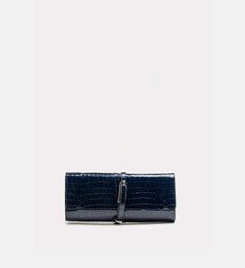 Liffner Embossed Croc-effect Belted Clutch, Packshot View