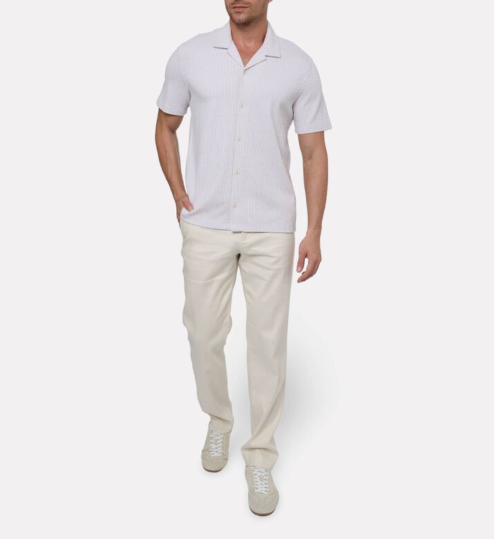 Vince Button Closure Short-sleeve Shirt, Model View