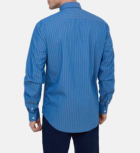 Long-sleeve Stripe-print Shirt