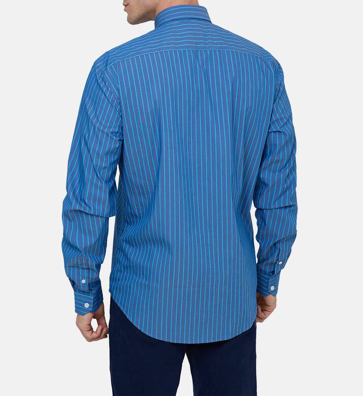 Long-sleeve Stripe-print Shirt