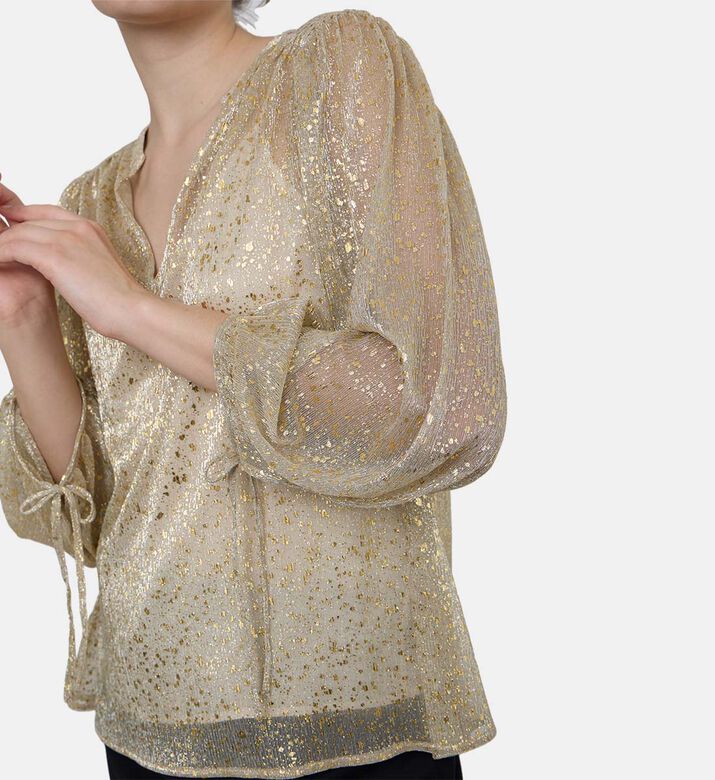 بلوزة كورتيس بأكمام طويلة