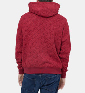 هودي قطن بطبعة Monogram