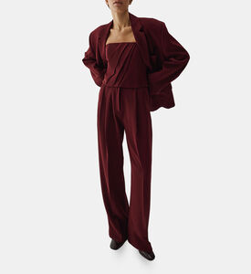 بلوزة بلا أكمام بتصميم ملفوف