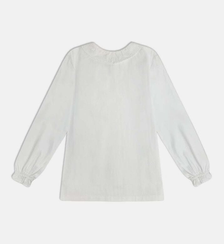 Jules and Juliette Paris Cotton Button Closure Long-sleeve Blouse, Packshot View