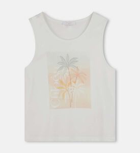 Palm Tree Print Tank Top