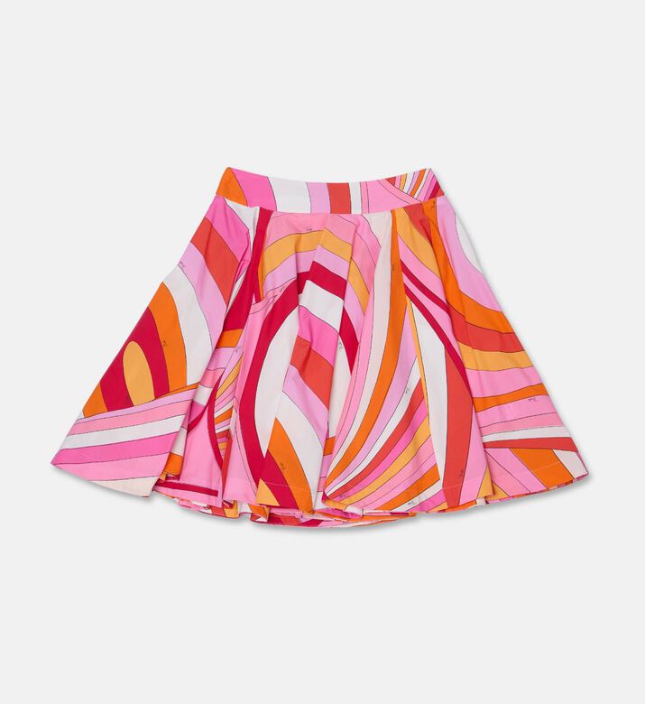 Emilio Pucci Abstract-print Flared Skirt, Packshot View