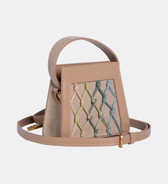 حقيبة صغيرة منقوشة بنقشة جلد التمساح