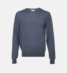 سترة ناعمة محبوكة بأساور مضلعة