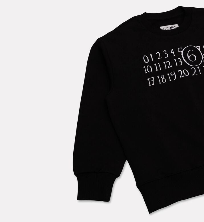 MM6 Numeric Logo-print Sweatshirt, Packshot View