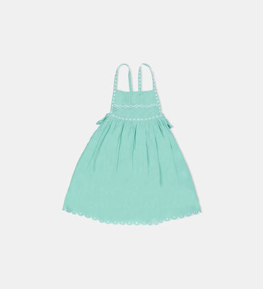 Scalloped Edge Embroidery Cami Dress