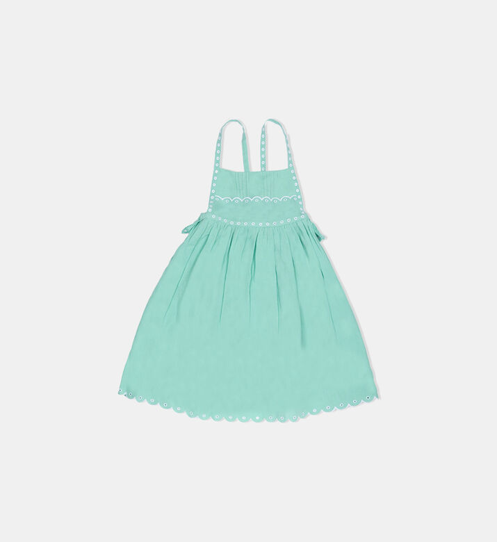 Scalloped Edge Embroidery Cami Dress
