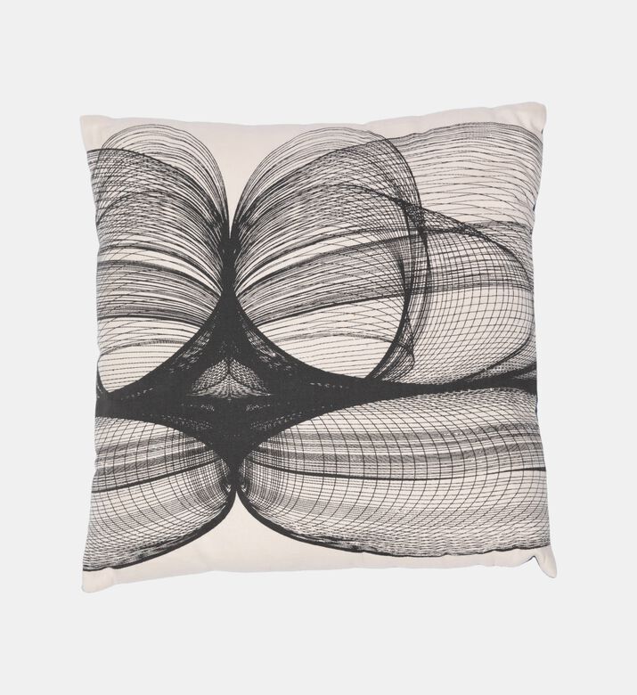 Home Deco and More Abstract Print Decorative Square Cushion - 40x40 Cm, Packshot View