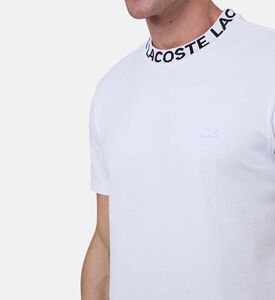 تيشيرت قطن بياقة شعار بيكيه