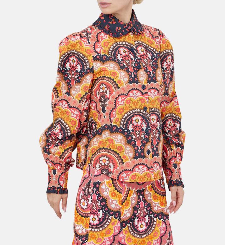 Fall Winter Mix Cotton Printed Shirt