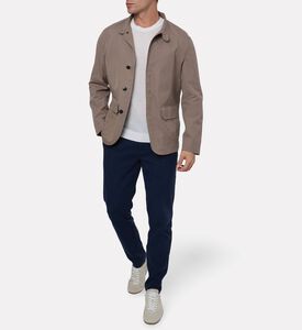Hackett London Button Closure High Neck Jacket, Model View