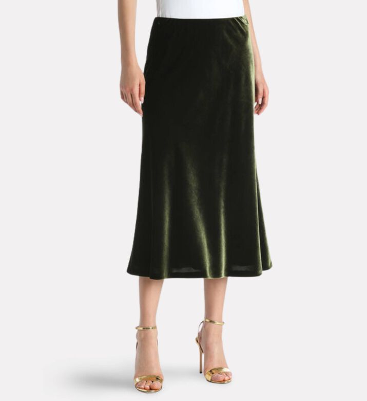 Luisa Spagnoli Fonduta A-line Midi Skirt, Model View