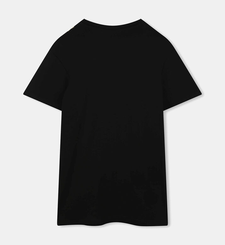 Metallic Snapshot Bag Graphic Dress