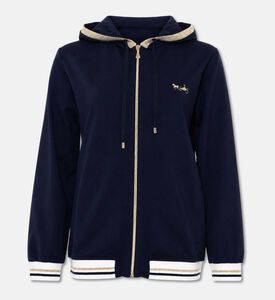 Weill Jersey Zip-up Hooded Sweatshirt, Packshot View