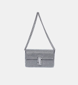 حقيبة كتف صغيرة بحجر الراين