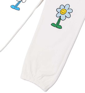 Knee Flower-patches Sweatpants