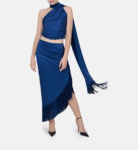 بلوزة منسدلة غير متماثلة