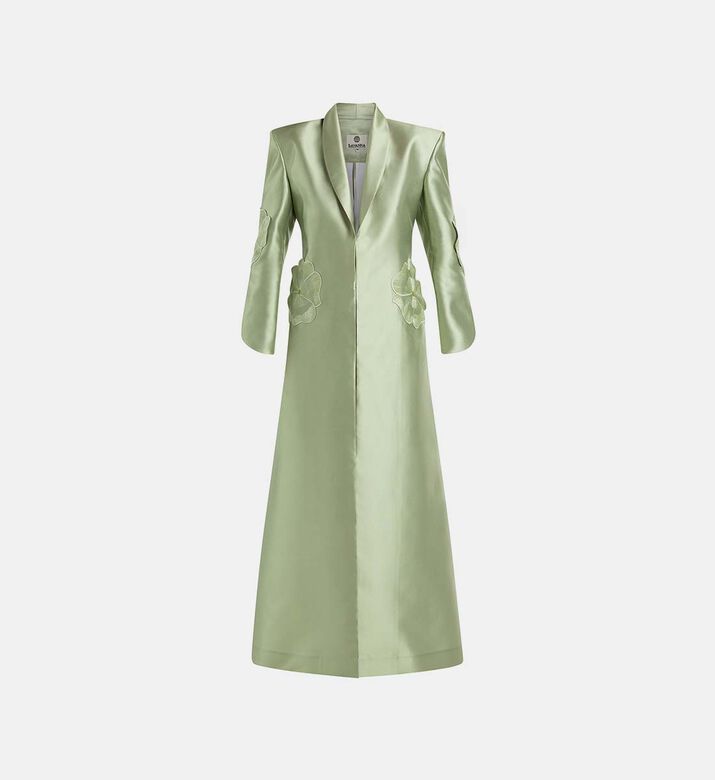 Regal Floral Applique Coat