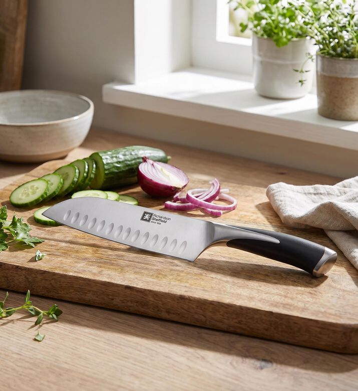 Richardson Kyu Chrome Stainless Santoku Knife, Model View