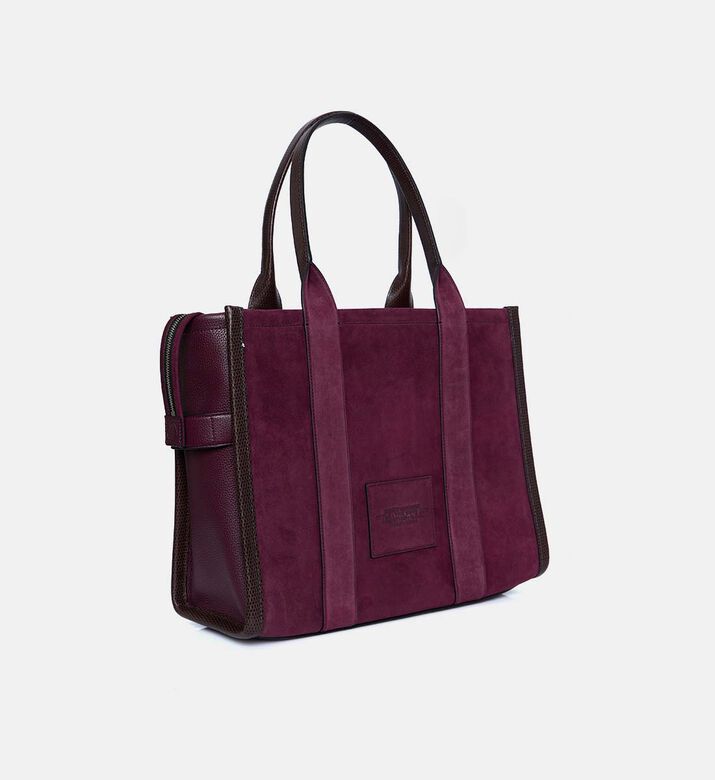 Marc Jacobs Suede Top Zip Closure Tote Bag, Light-violet, Packshot View