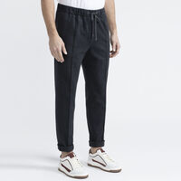 Regular Elastic Waistband Pants