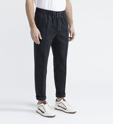 Regular Elastic Waistband Pants