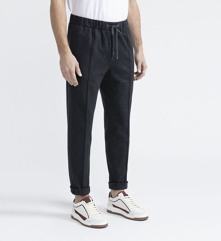 Regular Elastic Waistband Pants