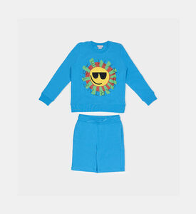 Fleece Sun-print 2-piece Tracksuit