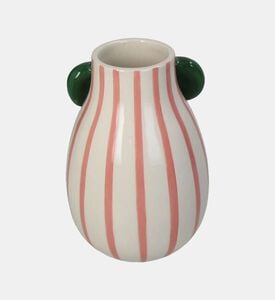 Kersten Bow Striped Stoneware Vase, Packshot View