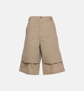 شورت قطن فضفاض بنقشة نمر وتنين