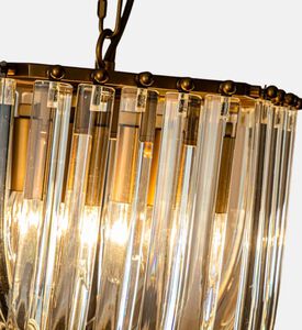 Baroque Hilton Rectangular Crystals Chandelier, Packshot View