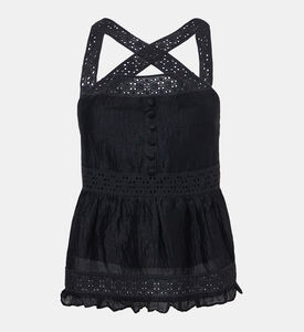 بلوزة كاميل كتان حريري