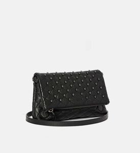 The Kooples Heritage Small Leather Skulls Bag, Black, Packshot View