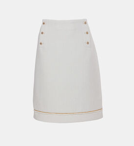 تنورة تويد مستوحاة من الطراز البحري