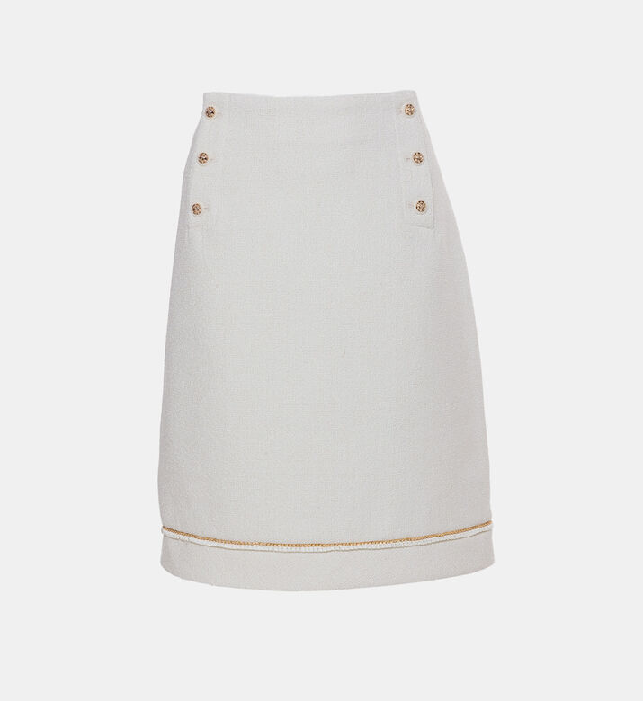 تنورة تويد مستوحاة من الطراز البحري