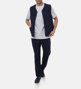 Les Deux Como Tapered Drawstring Trousers, Navy, 36-32, Model View