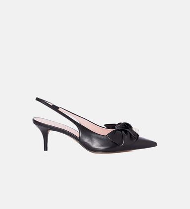 Leather Slingback Pumps