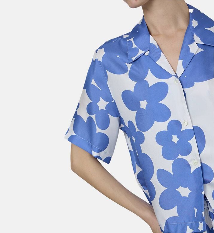 Button-front Short-sleeve Bowling Shirt Button-front Short-sleeve Bowling Shirt