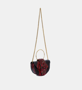Moon Shape Snake Skin Pattern Bag