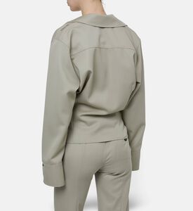 The Attico Poplin Button-down Shirt, Model View