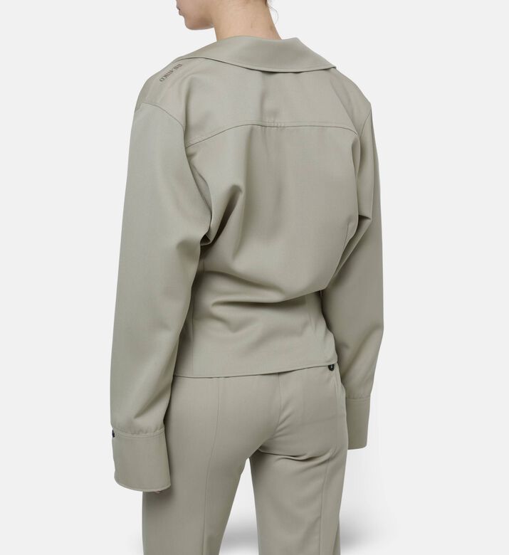 The Attico Poplin Button-down Shirt, Model View