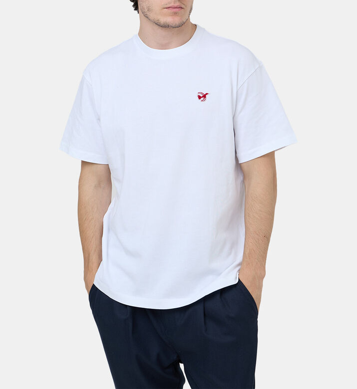 تيشيرت بتطريز طائر سلام