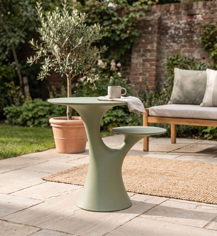 Qeeboo Rabbit Tree Table, Green, Packshot View