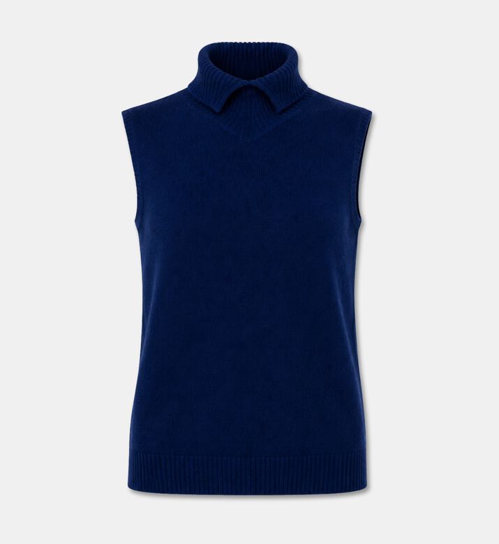 Jil Sander Wool Knit Gilet, Dark-violet, 40, Packshot View