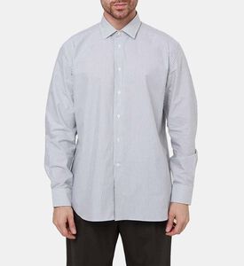 Corneliani Stripe Pattern Long-sleeve Shirt, Model View