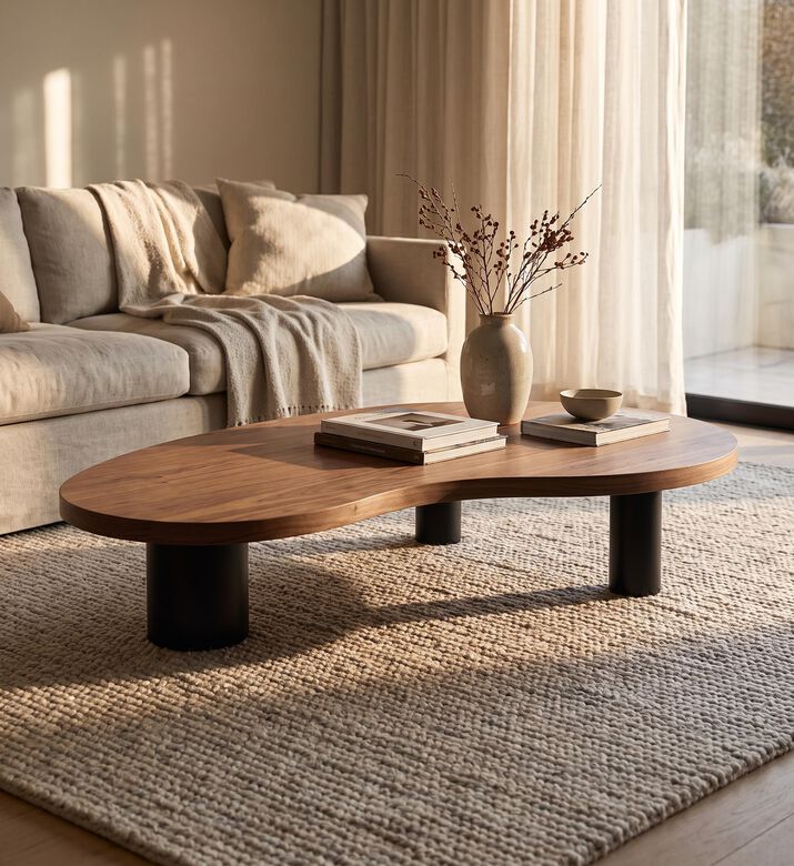 PH Collection Harry Natural Walnut Coffee Table, Packshot View